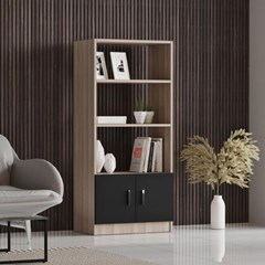 Book Shelf Oak Larex Black