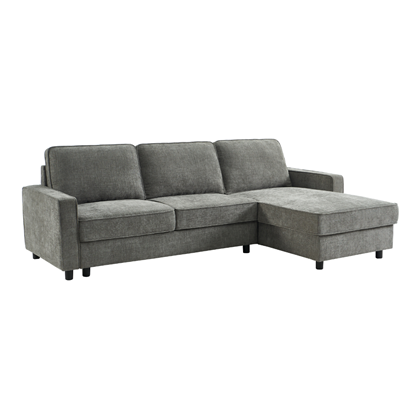 3-Seater Grey Corner Sofa