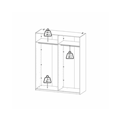 Bergamo Wardrobe – Jackson Hickory & Mirror