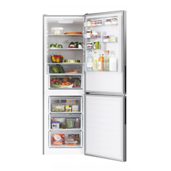 Fridge-Freezer Stainless Steel 341L