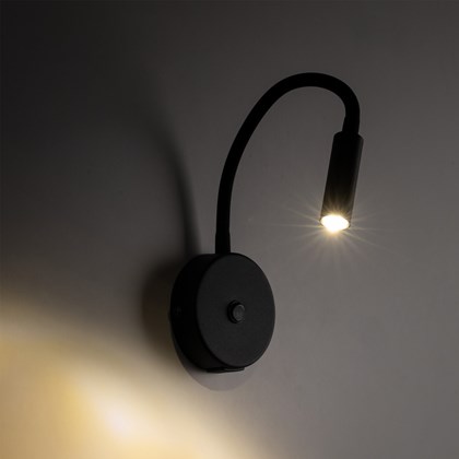 Lagos Black Wall Lamp USB