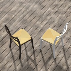 White Stackable Garden & Indoor Chair