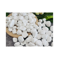 Pebbles Unpolished 20kg Bag – White 4-7 cm