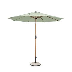 Natural - Mint Outdoor Parasol 3M W-Tilt