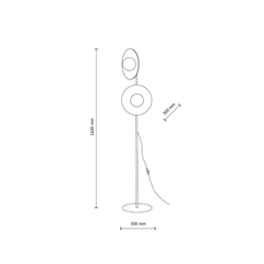 Slate Peapod Green Floor Lamp – Green & White