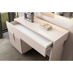 Dresser with Mirror – Sand Beige