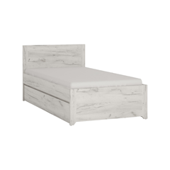 Bed 90 With Pull-Out Drawer On Rollers