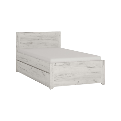 Bed 90 With Pull-Out Drawer On Rollers