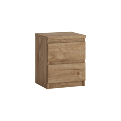 Bedside Cabinet 2 Shelves – Golden Ribbeck Oak