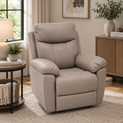 Dual Motor Electric Power Lift Recliner – Taupe