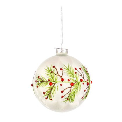 Christmas Ball White 10cm