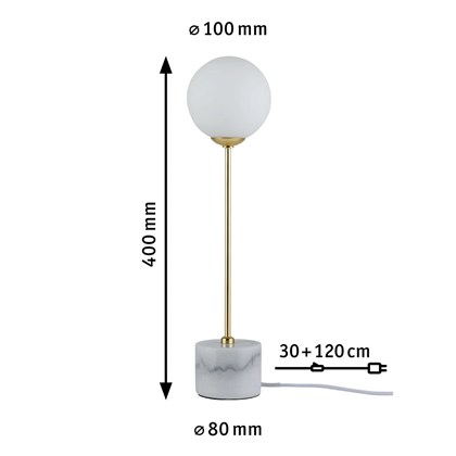 Gold Matt Marble Table Lamp 1X10W G9
