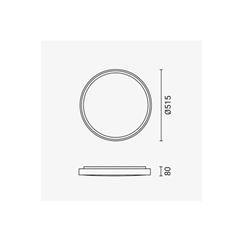 LED Ceiling Light – White & Taupe
