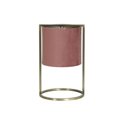 Table Lamp Pink and Bronze