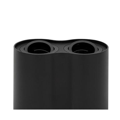 GU10 Spot Light Round – Black Swivel Double