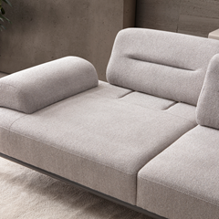 Sofa 3 Seater Monaco Fabric Grey Colour