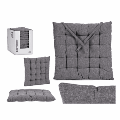 Dark Grey Plain Cushion