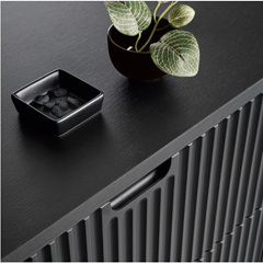 Sideboard 2 Doors 3 Drawers – Black