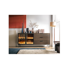 Chest of Drawers 181 2D3s + LED – Dunin Oak