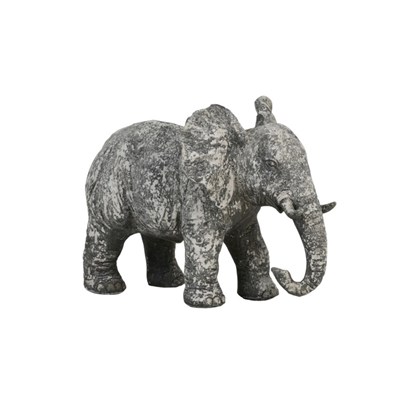 Ornament 30.5x18.5x24 cm Elephant Old Concrete