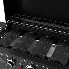 4 Burner Gas Grill Black