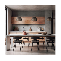 Minimalist Brown Hanging Lamp 1M