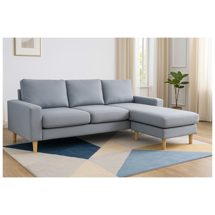 Corner Sofa – Light Grey