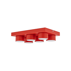 Lego Red Ceiling Lamp 6xGx53