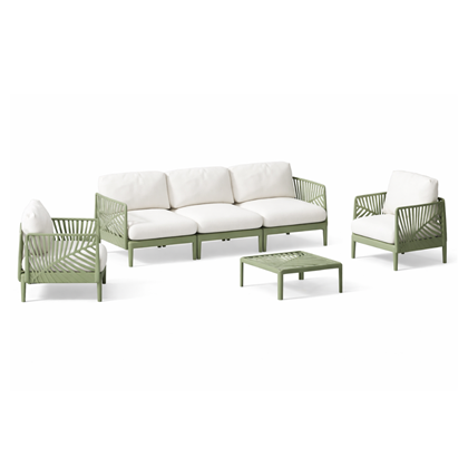Outdoor Sofa Set Of 4 - Green