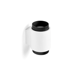 Round Dual-Light Wall Lamp – Black Frame & White Plaster