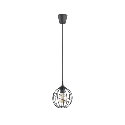 Modern Pendant Light 1X 60 W E27 Black