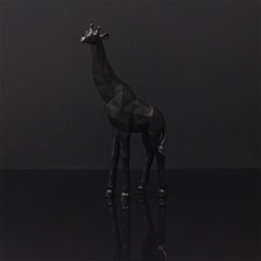 Deco Giraffe Origami Black H40cm