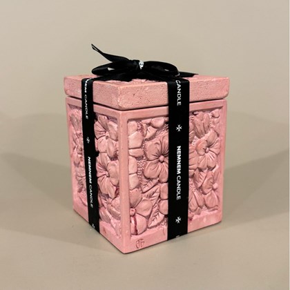 Pink Fjura Small Cube Candle Mixed Berries