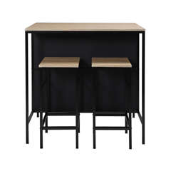 Kitchen Island Set with 2 Stools