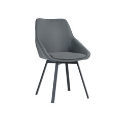 Dining Chair PU - Dark Grey
