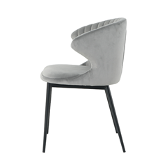 Velvet Dark Grey  Dining Chair