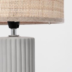 Ceramic Table Lamp H42 - Grey