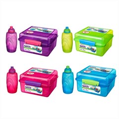 Sistema Lunch Cube Max with Skittle Bottle