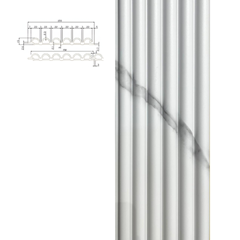 Wall Panels Six Small Rounded Shapes 122 - 15x280cm