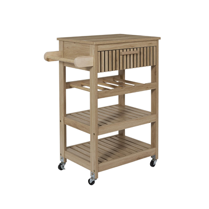 Trolly Table Wood – Natural Brown