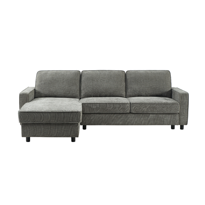 3-Seater Grey Corner Sofa