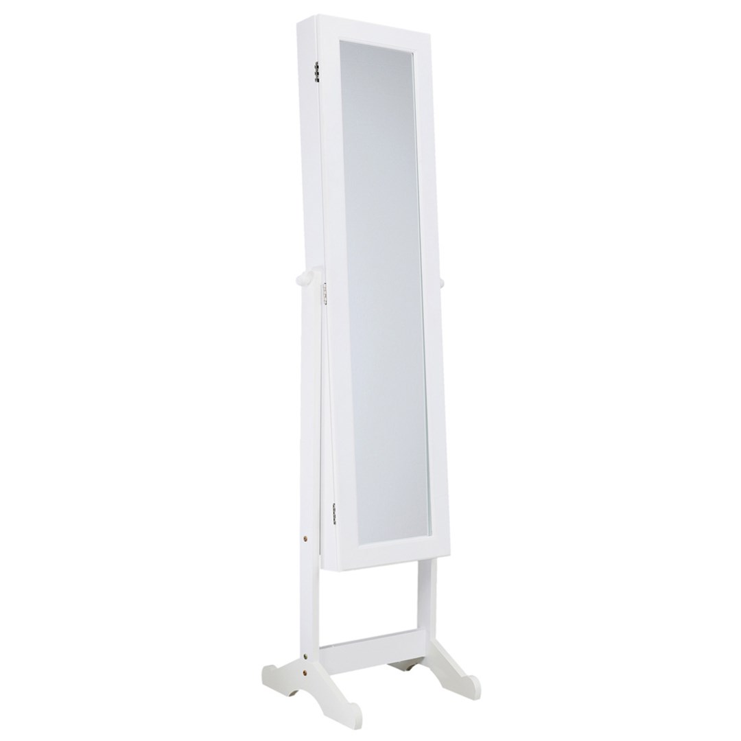 Jewllery Cabinet With Mirror On Leg