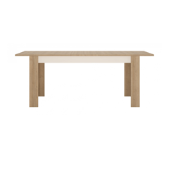 Extendable Table 160-200 – Riviera Oak Light & White High Gloss