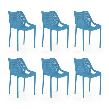 Oxy Chair Light Blue Set of 6