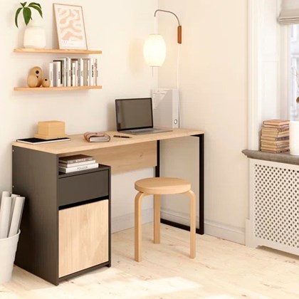 Function Plus Desk with 1 door 1 drawer