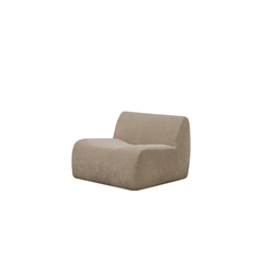 Brown Modular Single Seat Armless