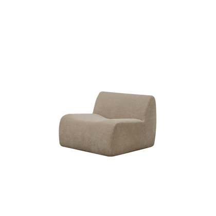 Brown Modular Single Seat Armless