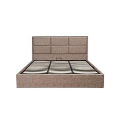 Upholstery Bed with Gas Lift 180x200cm – Brown