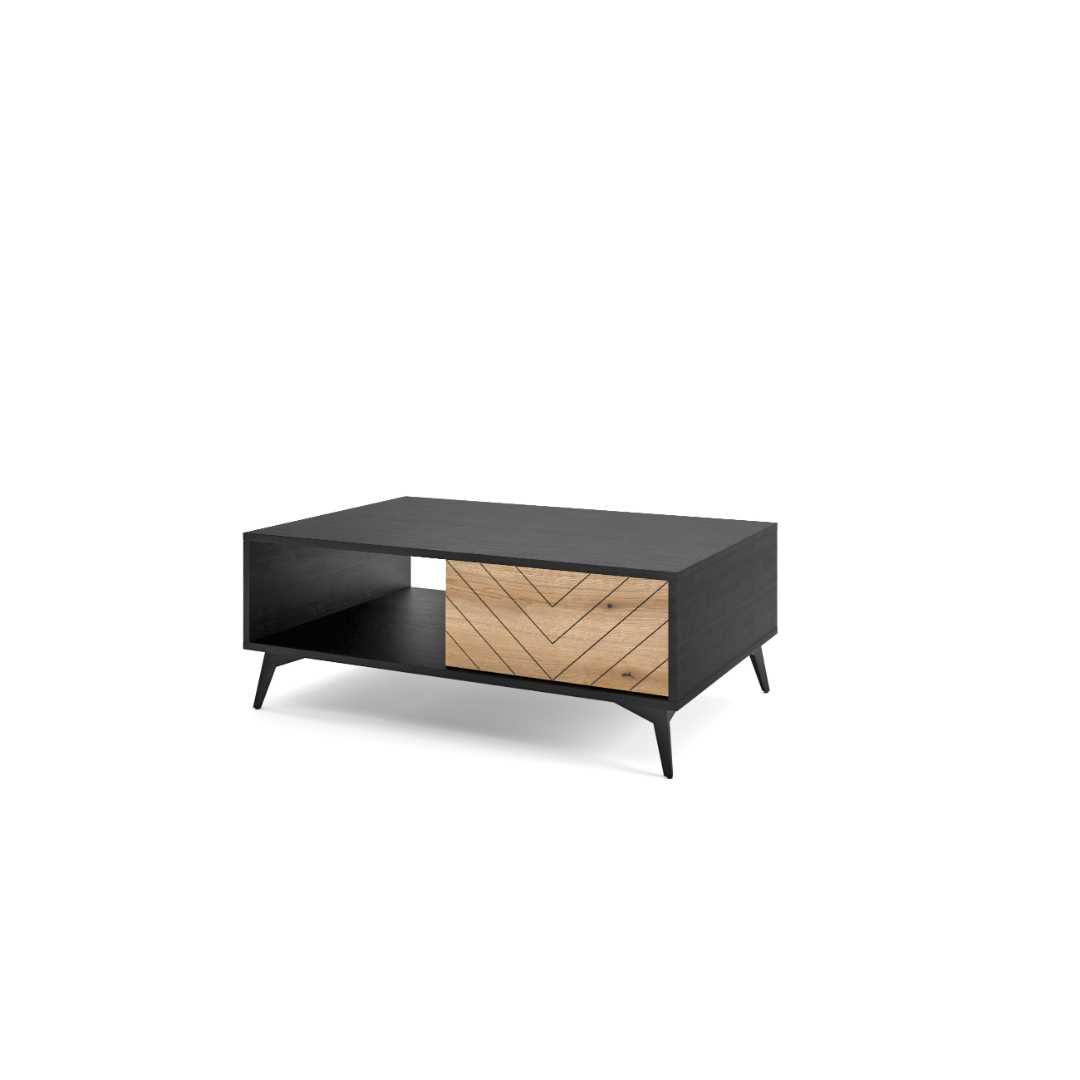 Coffee Table - Oak & Black