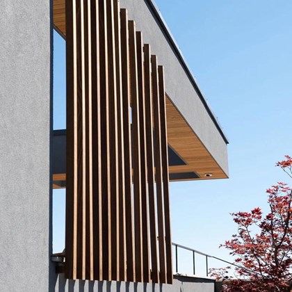 Outdoor WPC Tube - Teak 100x50x2950mm